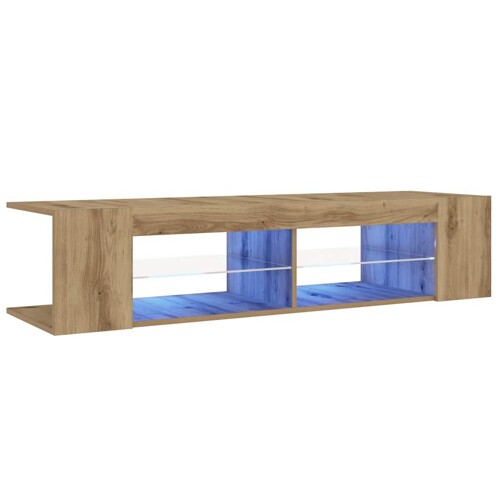 TV ormarić s LED svjetlima Artisan hrast 135x39x30 cm - NOVO