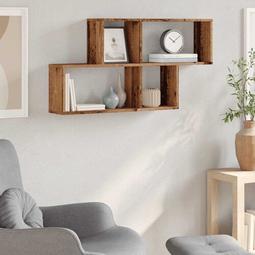 Zidna polica Staro drvo 100x18x53 cm Konstruirano drvo - NOVO