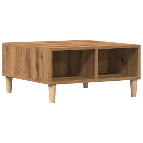 Stol za kavu Artisan hrast 60x60x30 cm izrađeno drvo - NOVO