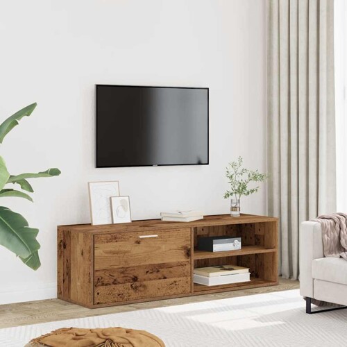 TV ormarić staro drvo 120x34x37 cm konstruirano drvo - NOVO