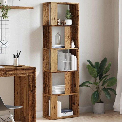 Ormar za knjige staro drvo 45x24x159 cm konstruirano drvo - NOVO