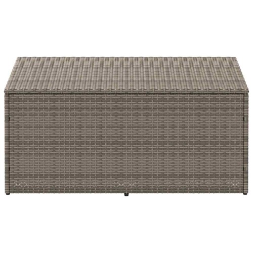 Vrtna kutija za odlaganje siva 110x50x58 cm od poliratana - NOVO