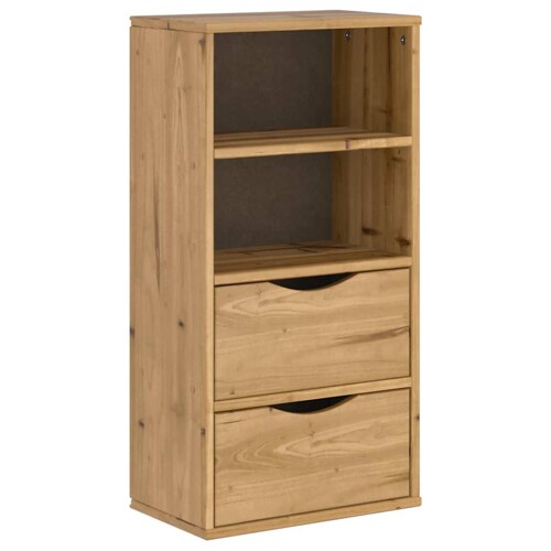 Bočni ormarić s ladicama ODDA 40x24x79 cm puno drvo bor - NOVO
