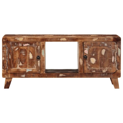 TV ormarić 105x46x32 cm od masivnog obnovljenog drva - NOVO