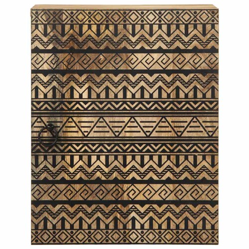 Kupaonski viseći ormarić crni 38x33,5x48 cm Puno drvo Mango - NOVO