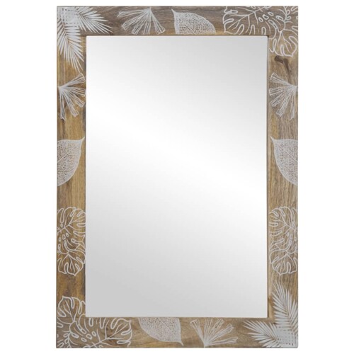 Kupaonsko ogledalo 50x3x70 cm Puno drvo Mango - NOVO