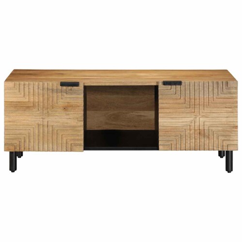 Stol za kavu smeđi 100x54x40 cm Puno drvo Mango - NOVO