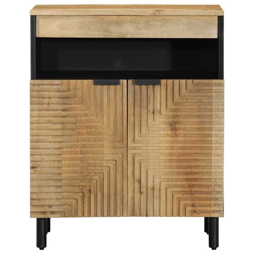 Komoda smeđa 60x33x75 cm Puno drvo Mango - NOVO