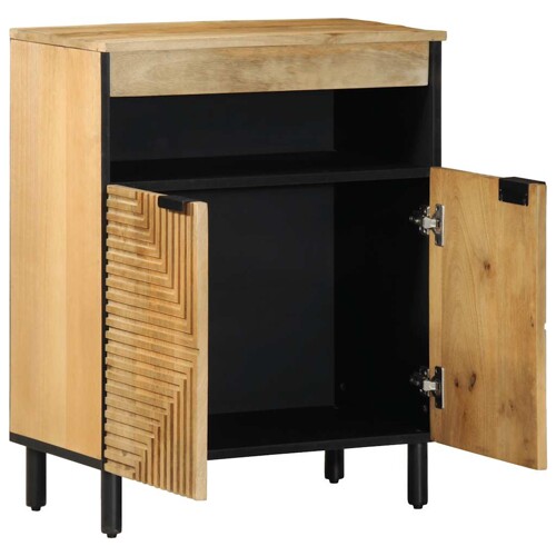Komoda smeđa 60x33x75 cm Puno drvo Mango - NOVO