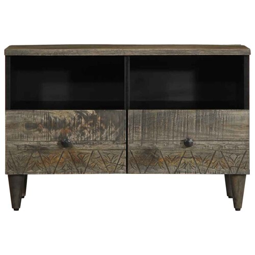 TV ormarić svijetlo sivi 70x33,5x46 cm Puno drvo Mango - NOVO