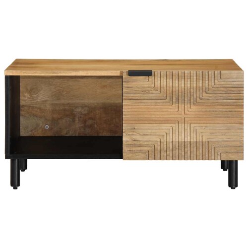 Stol za kavu smeđi 80x50x40 cm Puno drvo Mango - NOVO