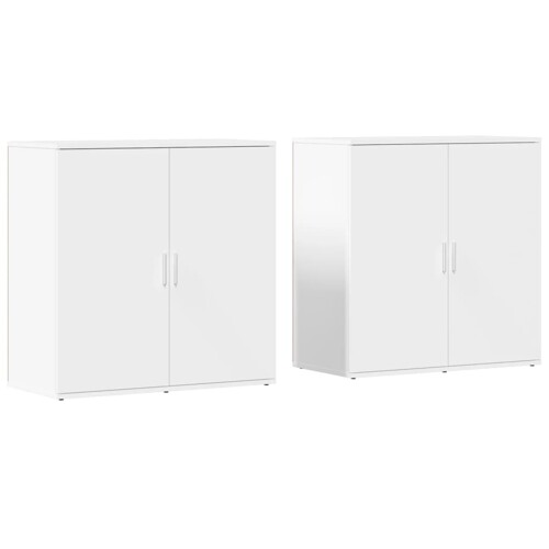 Komoda 2 kom bijeli 79x38x80 cm od konstruiranog drva - NOVO