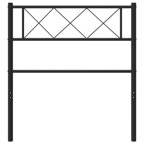 Metalno uzglavlje crno 90 cm - NOVO