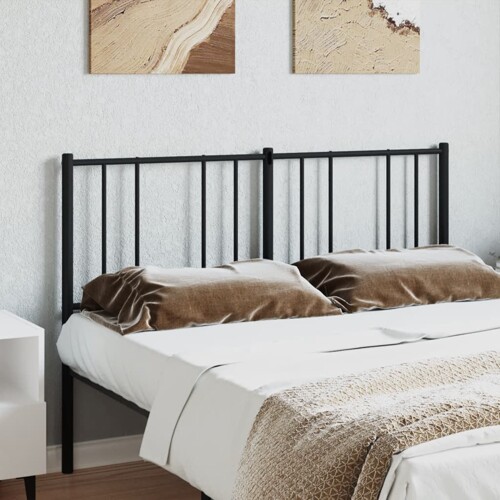 Metalno uzglavlje crno 135 cm - NOVO