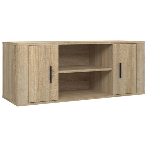 TV ormarić boja hrasta sonome 100x35x40 cm konstruirano drvo - NOVO