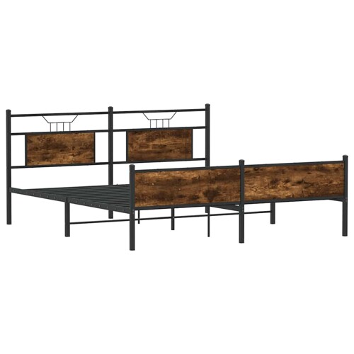 Metalni okvir kreveta bez madraca boja hrasta 180x200 cm - NOVO