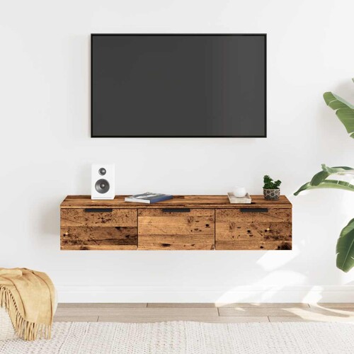 Zidni ormarić staro drvo 102x30x20 cm konstruirano drvo - NOVO