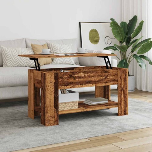 Stol za kavu staro drvo 101x49x52 cm konstruirano drvo - NOVO