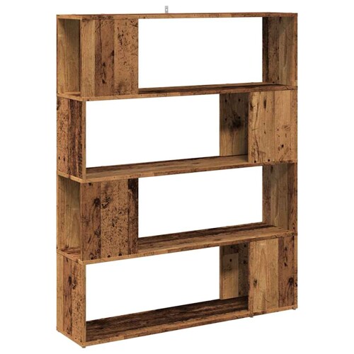 Ormarić za knjige/Sobna pregrada staro drvo 100x24x124,5 cm - NOVO