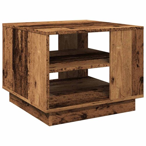 Stol za kavu staro drvo 55x55x42 cm konstruirano drvo - NOVO