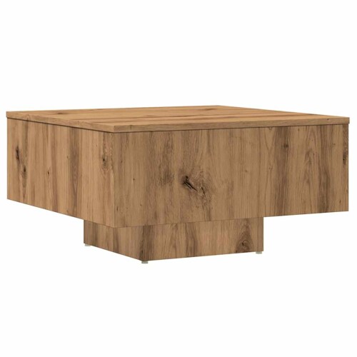 Stol za kavu Artisan hrast 60x60x31,5 cm izrađeno drvo - NOVO