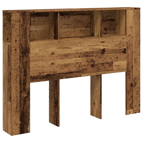 Uzglavni ormarić staro drvo 140x18,5x102,5 cm konstruirano drvo - NOVO