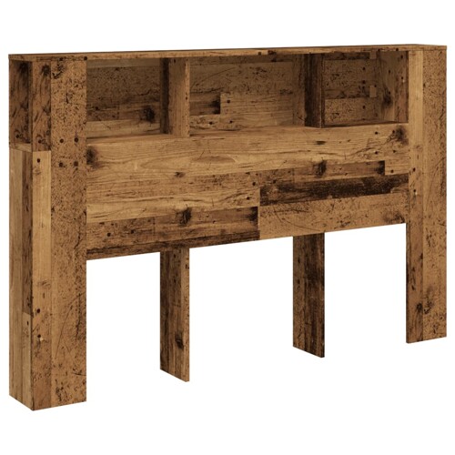 Uzglavni ormarić staro drvo 160x18,5x103,5 cm konstruirano drvo - NOVO