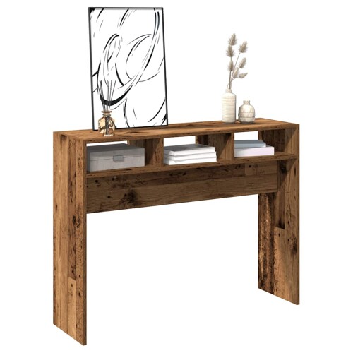 konzolni stol staro drvo 105x30x80 cm konstruirano drvo - NOVO