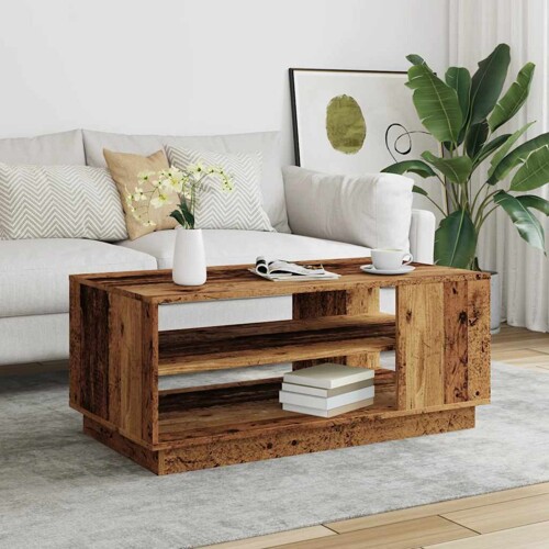 Stol za kavu staro drvo 102x55x43 cm konstruirano drvo - NOVO