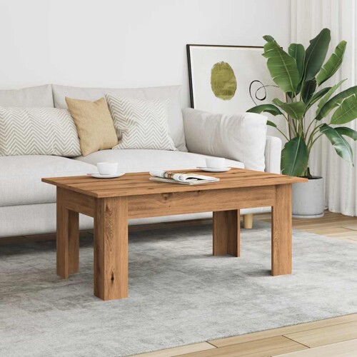 Stol za kavu Artisan hrast 100x60x42 cm izrađeno drvo - NOVO