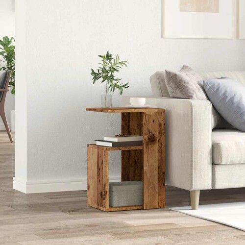 Pomoćni stol staro drvo 36x30x56 cm konstruirano drvo - NOVO