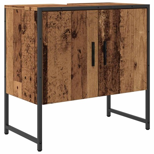 Kupaonski ormarić za umivaonik staro drvo 60x33x60 cm - NOVO