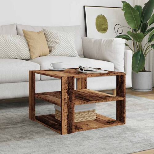 Stol za kavu Staro drvo 58x58x40 cm Konstruirano drvo - NOVO