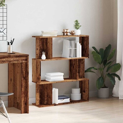 Ormar za knjige staro drvo 80x24x96 cm konstruirano drvo - NOVO
