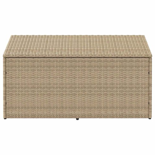 Vrtna kutija za odlaganje bež 110x50x58 cm poliratan - NOVO