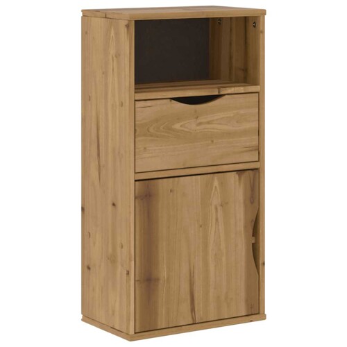 Bočni ormarić s ladicom ODDA 40x24x79 cm puno drvo bor - NOVO