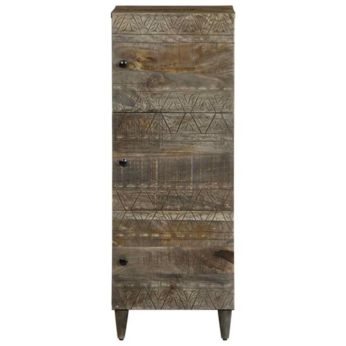 Visoka komoda 40x33x110 cm od masivnog drva manga - NOVO