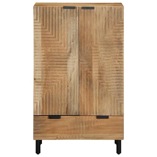 Visoka ploča smeđa 60x33x100 cm Puno drvo Mango - NOVO