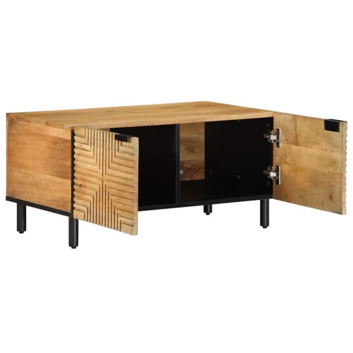 Stol za kavu smeđi 80x50x40 cm Puno drvo Mango - NOVO