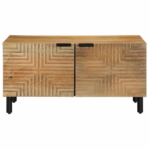 Stol za kavu smeđi 80x50x40 cm Puno drvo Mango - NOVO