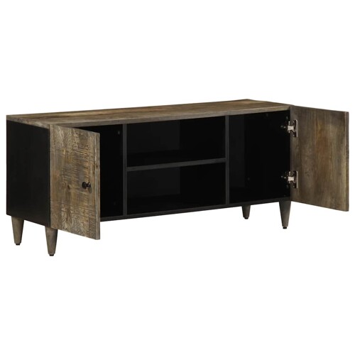 TV ormarić svijetlo sivi 105x33,5x46 cm Puno drvo Mango - NOVO
