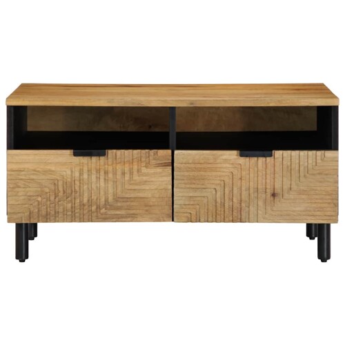 Stol za kavu smeđi 80x54x40 cm Puno drvo Mango - NOVO