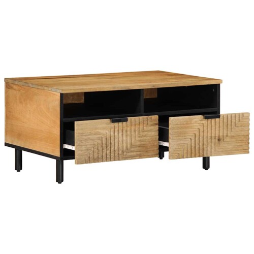 Stol za kavu smeđi 80x54x40 cm Puno drvo Mango - NOVO