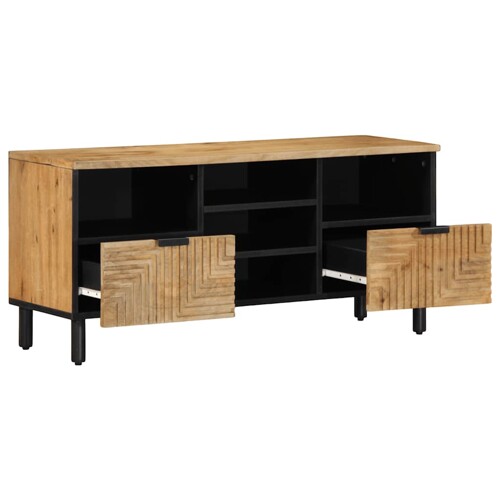 TV ormarić smeđi 100x33x46 cm Puno drvo Mango - NOVO