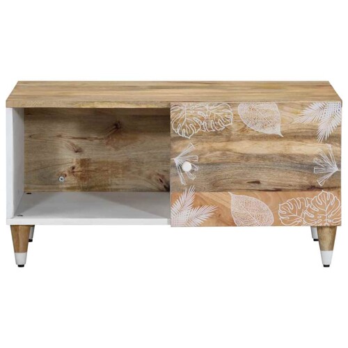 Stolić za kavu 80 x 50 x 40 cm od masivnog drva manga - NOVO