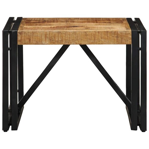 Stolić za kavu 50x50x35 cm od masivnog grubog drva manga - NOVO