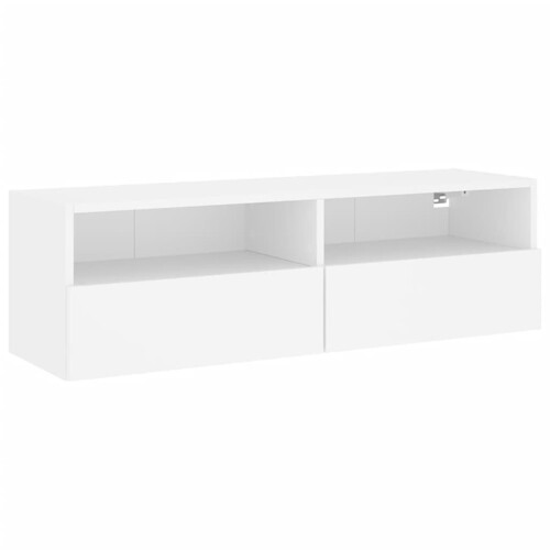 Zidni TV ormarić bijeli 100 x 30 x 30 cm od konstruiranog drva - NOVO