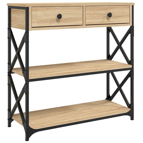 Konzolni stol boja hrasta sonome 75x28x75 cm konstruirano drvo - NOVO