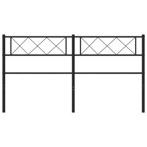 Metalno uzglavlje crno 140 cm - NOVO