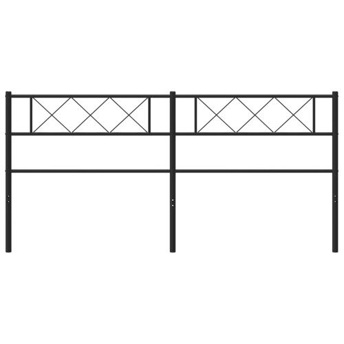 Metalno uzglavlje crno 160 cm - NOVO